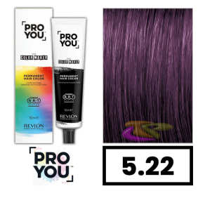 Revlon Proyou - Coloração THE COLOR MAKER 5.22 Castanho Claro Violeta Intenso 90 ml