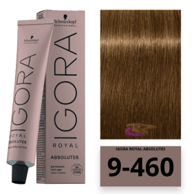 Schwarzkopf - Coloração Igora Royal Absolutes 9/460 Louro Muito Claro Bege Chocolate 60 ml 