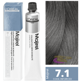 L`Oréal - Coloração MAJIREL Cool Inforced 7.1 Louro Médio Cinza 50 ml