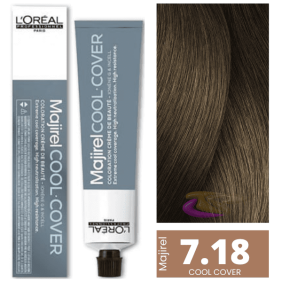 L`Oréal - Coloração MAJIREL COOL COVER 7.18 Louro Cinza Moca 50 ml