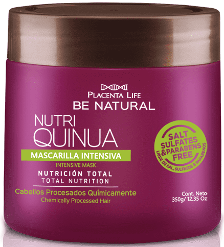 Be Natural - Máscara NUTRI QUINOA cabelos processados quimicamente 350 ml