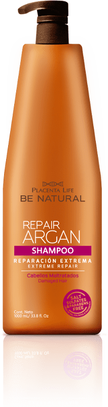 Be Natural - Champô REPAIR ARGÁN cabelos maltrados 1000 ml 