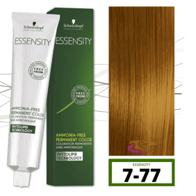 Schwarzkopf - Coloração ESSENSITY Sem Amoníaco Folha de Outono Cobre 7-77 Louro Médio Acobreado Intenso 60 ml 