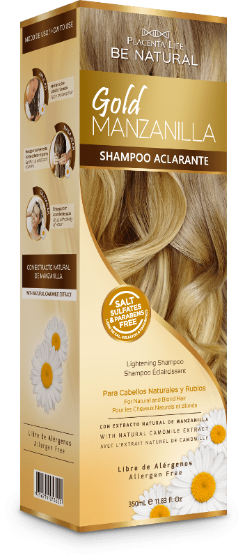 Be Natural - Champô Aclarador GOLD MANZANILLA cabelos naturais e louros 350 ml 