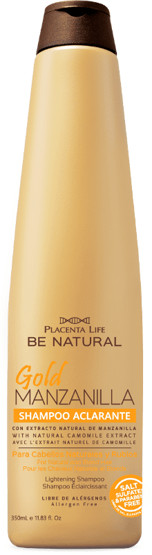 Be Natural - Champô Aclarador GOLD MANZANILLA cabelos naturais e louros 350 ml 