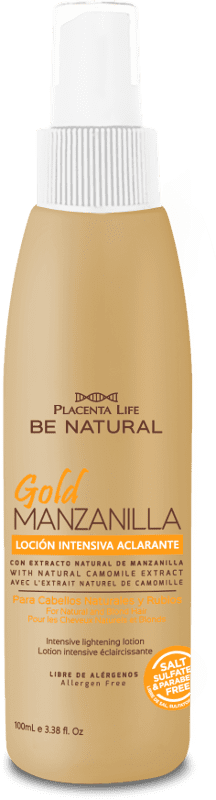 Be Natural - Loção Intensiva Aclaradora GOLD CAMOMILA cabelos naturais e louros 100 ml