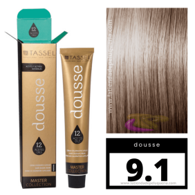 Tassel - Coloração DOUSSE Nº 9.1 LOURO EXTRA CLARO ACINZENTADO 100 ml (06869)