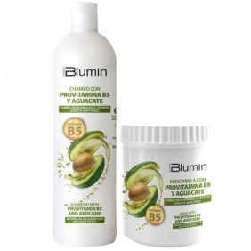 Blumin - Kit Oferta Abacate e Provitamina B5 (para cabelos normais ou tingidos) (Champô 1000ml + Máscara 700ml) (Vegan...