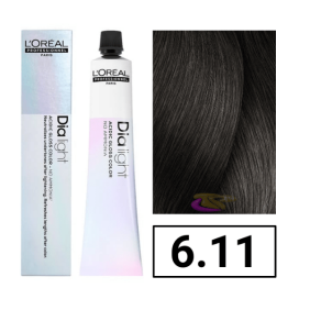 L`Oréal - Coloração DIALIGHT 6.11 Louro Escuro Cinza Profundo sem amoníaco 50 ml 