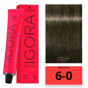 Schwarzkopf - Coloração Igora Royal 6/0 Louro Escuro 60 ml