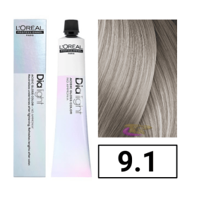 L`Oréal - Coloração DIALIGHT 9.1 Louro Muito Claro Cinza sem amoníaco 50 ml 