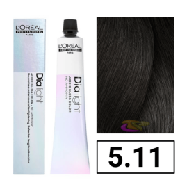 L`Oréal - Coloração DIALIGHT 5.11 Castanho Claro Cinza Profundo sem amoníaco 50 ml