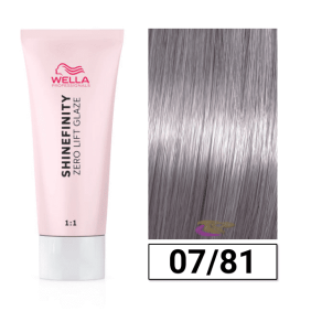 Wella - Coloración SHINEFINITY 07/81 Rubio Medio Perla Ceniza 60 ml