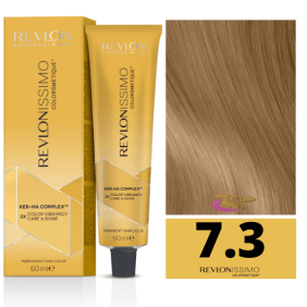 Revlon - Tinte Revlonissimo Colorsmetique 7.3 Rubio Medio Dorado 60 ml (Ker-Ha Complex)