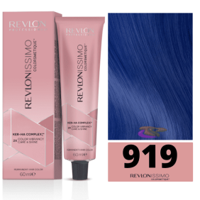 Revlon - Tinte Revlonissimo Colorsmetique Satinescent 919 Azul Medianoche 60 ml (Ker-Ha Complex)