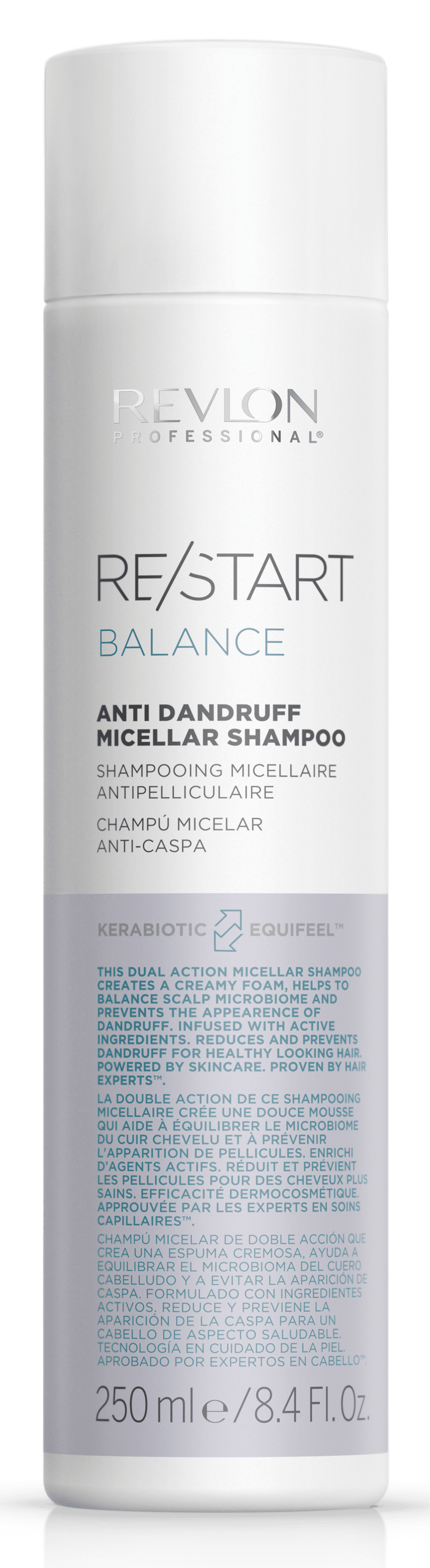 Revlon Restart - Champú Micelar BALANCE (Anti-dandruff) anticaspa 250 ml