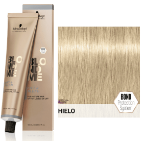 Schwarzkopf Blondme - Crema Aclarante + Cobertura de Canas (LB) Hielo 60 ml