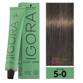 Schwarzkopf - Tinte Igora ZERO AMM (Sin Amoniaco) 5-0 Castaño Claro 60 ml