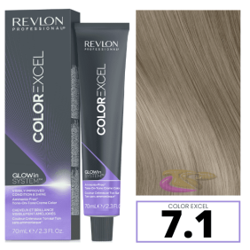 Revlon - Baño COLOR EXCEL 7.1 Rubio Ceniza (sin amoniaco) 70 ml