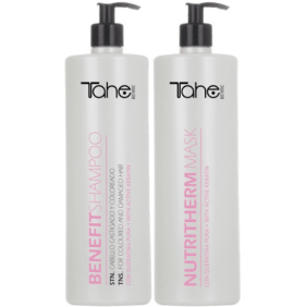 Tahe Botanic - PACK KERATINA CUIDADO (Champu Keratina Benefit 1000 ml + Mascarilla Keratina Nutritherm 1000 ml)