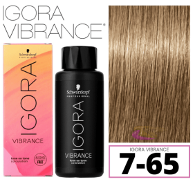 Schwarzkopf - Tinte Igora Vibrance 7-65 Rubio Medio Chocolate Dorado 60 ml (demipermanente)