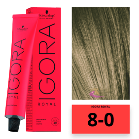 Schwarzkopf - Coloração Igora Royal 8/0 Louro Claro 60 ml