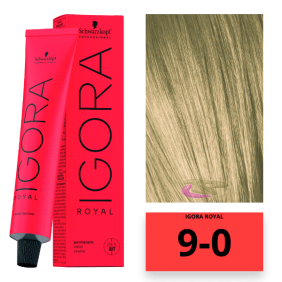 Schwarzkopf - Coloração Igora Royal 9/0 Louro Muito Claro 60 ml