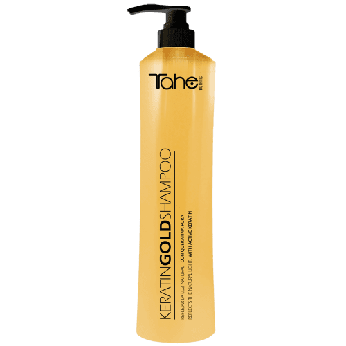 Tahe Botanic - Champô Keratin Gold OROLIQUIDO com queratina para cabelos muito danificados 800 ml