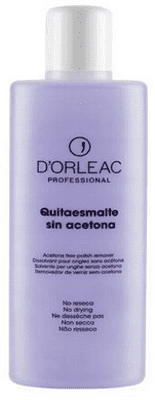 D `Orleac - Removedor de verniz de unha sem acetona 200 ml