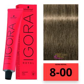 Schwarzkopf - Coloração Igora Royal 8/00 Louro Claro Extra 60 ml