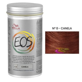 Wella - Tinta Coloração Vegetal EOS Tom Moda Nº VIII CANELA 120 gramas