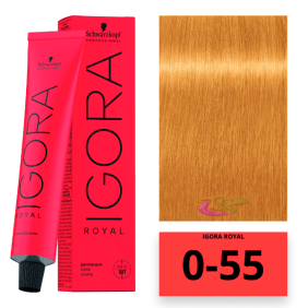Schwarzkopf - Coloração Igora Royal 0/55 Intensificador Dourado 60 ml