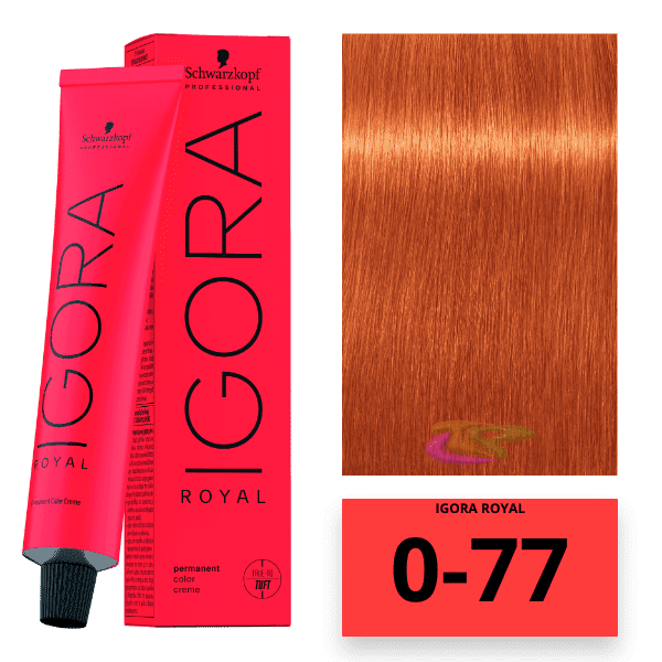 Schwarzkopf - Coloração Igora Royal 0/77 Intensificador Cobre 60 ml