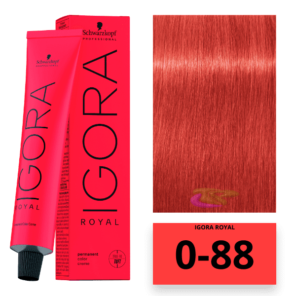 Schwarzkopf - Coloração Igora Royal 0/88 Intensificador Vermelho 60 ml