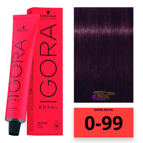 Schwarzkopf - Coloração Igora Royal 0/99 Intensificador Violeta 60 ml