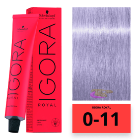 Schwarzkopf - Coloração Igora Royal 0/11 Corretor Anti-amarelecimento 60 ml