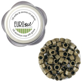 Eurostil - Pote 100 anéis Louro Escuro 8 (02914)