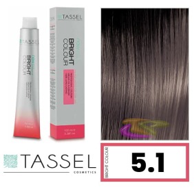 Tassel - Coloração BRIGHT COLOUR com Argão e Queratina Nº 5.1 CASTANHO CLARO CINZA 100 ml (03971)