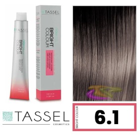 Tassel - Coloração BRIGHT COLOUR com Argão e Queratina Nº 6.1 LOURO ESCURO CINZA 100 ml (03970)