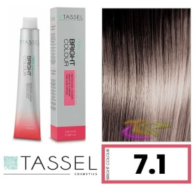 Tassel - Coloração BRIGHT COLOUR com Argão e Queratina Nº 7.1 LOURO MÉDIO CINZA 100 ml (03969)