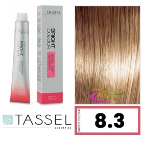 Tassel - Coloração BRIGHT COLOUR com Argão e Queratina Nº 8.3 LOURO CLARO DOURADO 100 ml (03974)