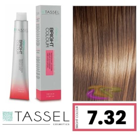 Tassel - Coloração BRIGHT COLOUR com Argão e Queratina Nº 7.32 LOURO MÉDIO BEGE 100 ml (03980)