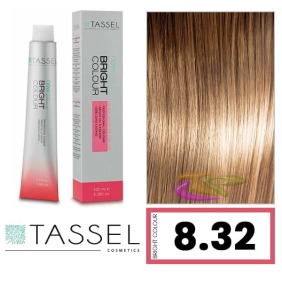 Tassel - Coloração BRIGHT COLOUR com Argão e Queratina Nº 8.32 LOURO CLARO BEGE 100 ml (03979)