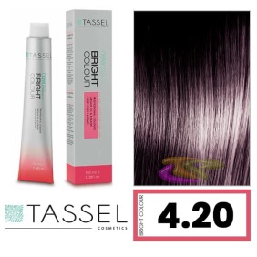 Tassel - Coloração BRIGHT COLOUR com Argão e Queratina Nº 4.20 CASTANHO MÉDIO VIOLETA 100 ml (03997)