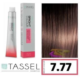 Tassel - Coloração BRIGHT COLOUR com Argão e Queratina Nº 7.77 LOURO MÉDIO CHOCOLATE 100 ml (03981)