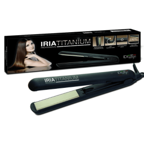 Italian Design - Prancha de cabelo IRIA TITANIUM (35w) tamanho médio para todos os tamanhos de cabelo