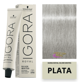 Schwarzkopf - Coloração Igora Royal Absolutes Silverwhite Prata 60 ml 