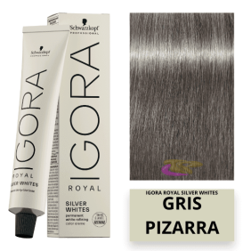 Schwarzkopf - Coloração Igora Royal Absolutes Silverwhite Cinza Escuro 60 ml