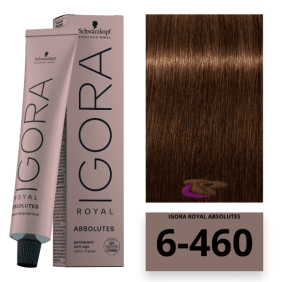 Schwarzkopf - Coloração Igora Royal Absolutes Age Blend 6/460 Louro Escuro Bege Chocolate 60 ml 