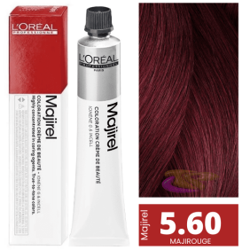 L`Oréal - Coloração MAJIROUGE 5.60 Castanho Claro Vermelho Profundo 50 ml 